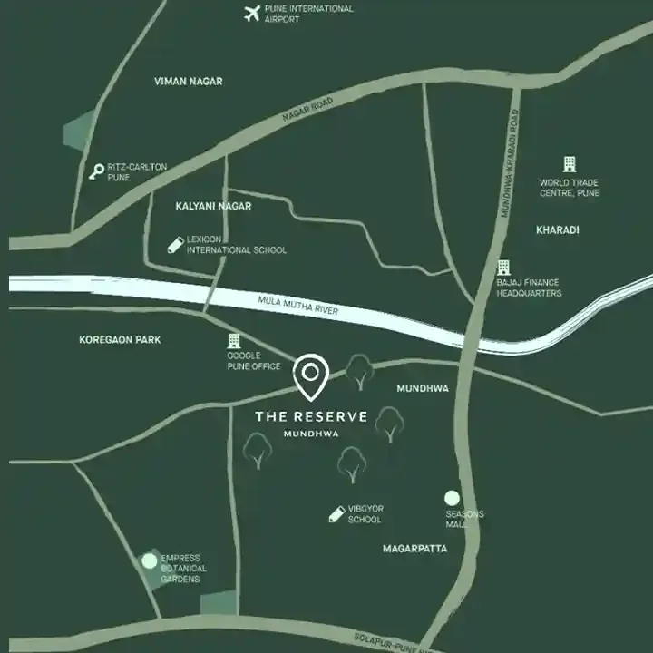 LJB One Park Place location map, Warje